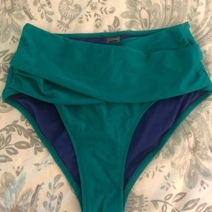 High waisted swim bottoms